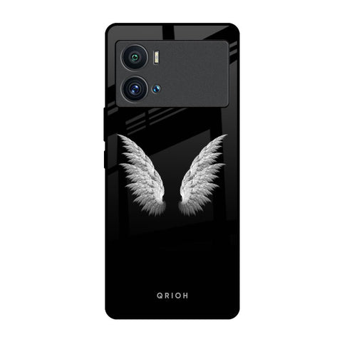 White Angel Wings iQOO 9 Pro Glass Back Cover Online