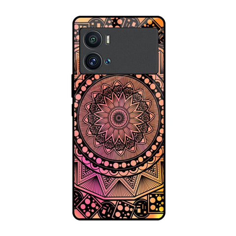 Floral Mandala iQOO 9 Pro Glass Back Cover Online