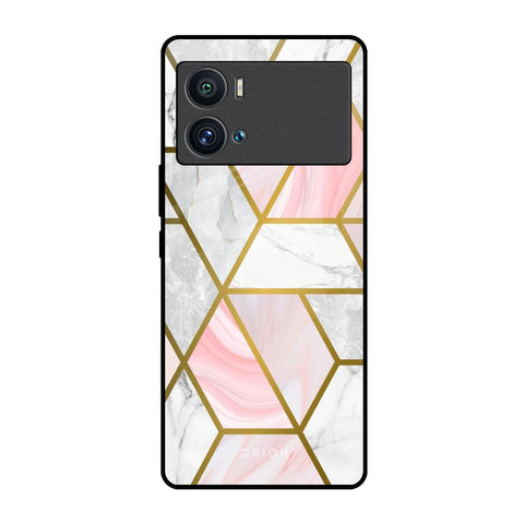 Geometrical Marble iQOO 9 Pro Glass Back Cover Online