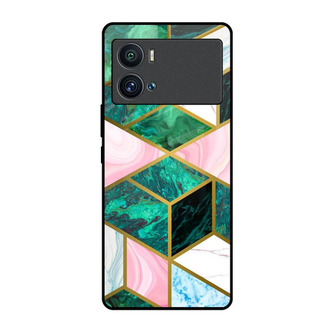 Seamless Green Marble iQOO 9 Pro Glass Back Cover Online