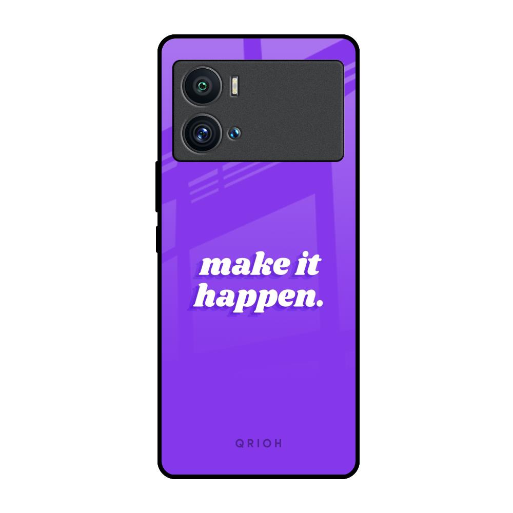 Make it Happen iQOO 9 Pro Glass Back Cover Online