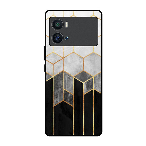 Tricolor Pattern iQOO 9 Pro Glass Back Cover Online