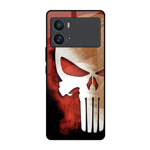 Red Skull iQOO 9 Pro Glass Back Cover Online