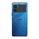 Blue Wave Abstract iQOO 9 Pro Glass Back Cover Online