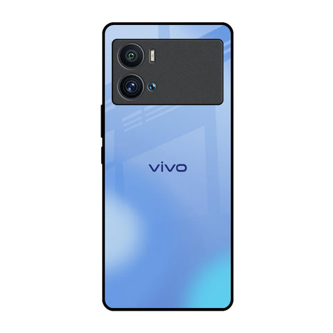 Vibrant Blue Texture iQOO 9 Pro Glass Back Cover Online