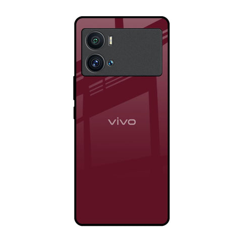 Classic Burgundy iQOO 9 Pro Glass Back Cover Online