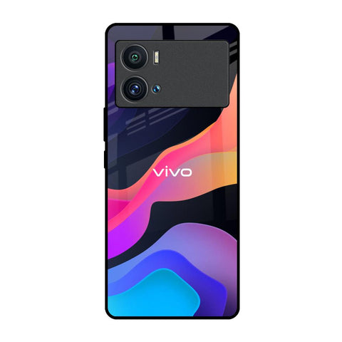 Colorful Fluid iQOO 9 Pro Glass Back Cover Online