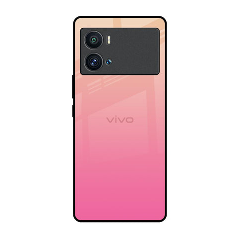 Pastel Pink Gradient iQOO 9 Pro Glass Back Cover Online