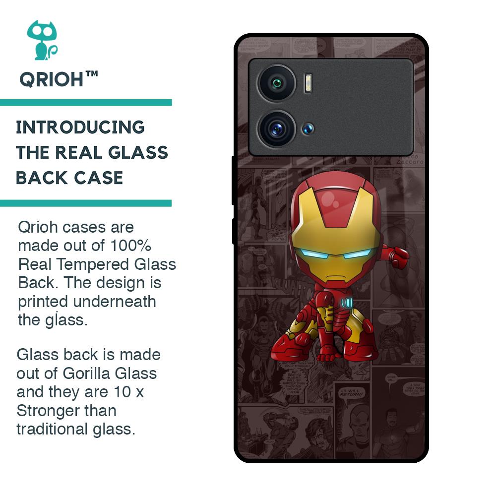 Angry Baby Super Hero Glass Case for iQOO 9 Pro