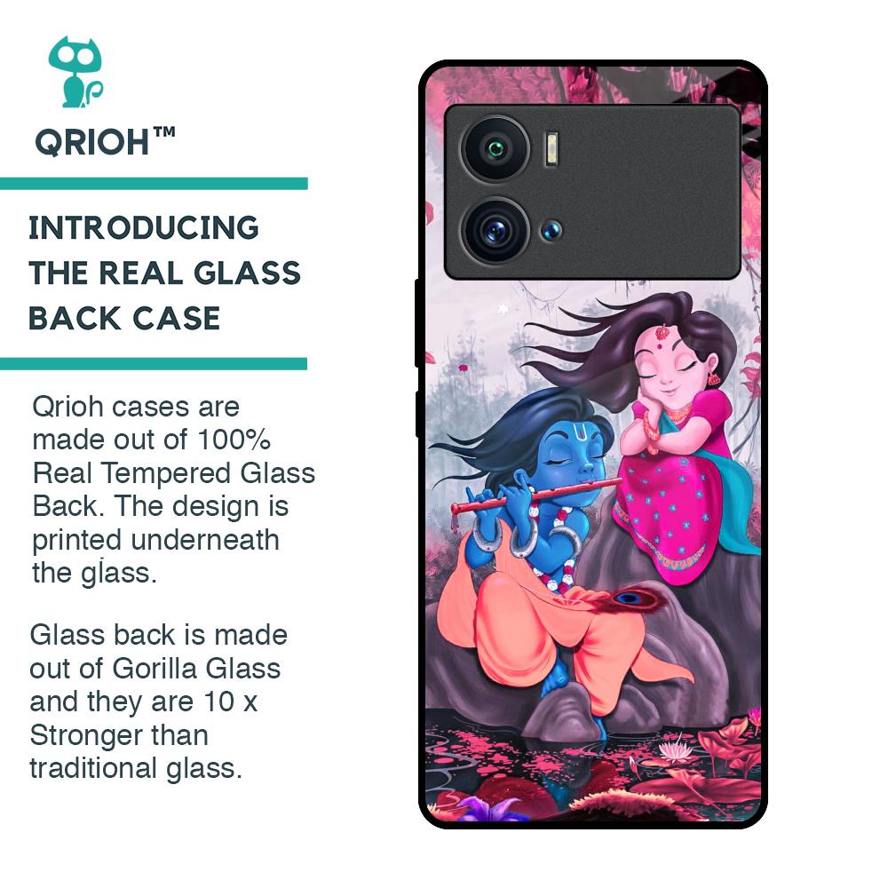 Radha Krishna Art Glass Case for iQOO 9 Pro