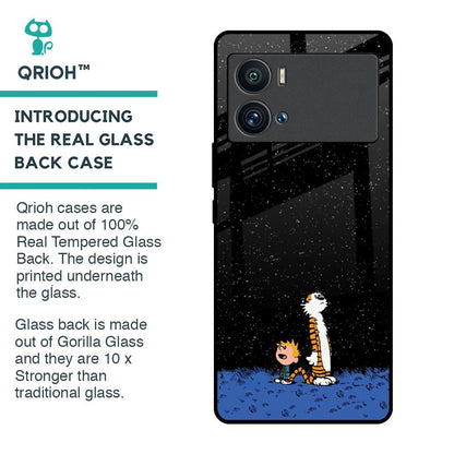 Night Sky Star Glass Case for iQOO 9 Pro