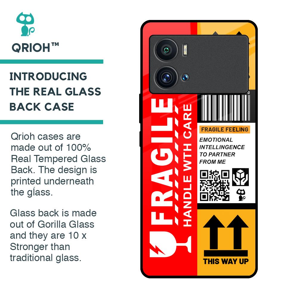 Handle With Care Glass Case for iQOO 9 Pro