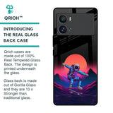 Retro Astronaut Glass Case for iQOO 9 Pro