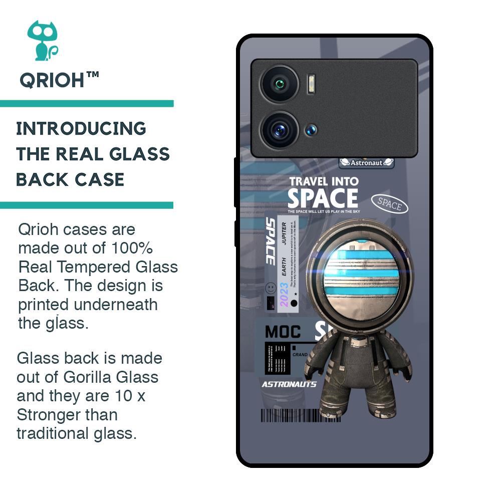 Space Travel Glass Case for iQOO 9 Pro