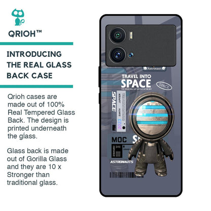 Space Travel Glass Case for iQOO 9 Pro