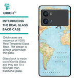 Travel Map Glass Case for iQOO 9 Pro
