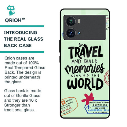 Travel Stamps Glass Case for iQOO 9 Pro