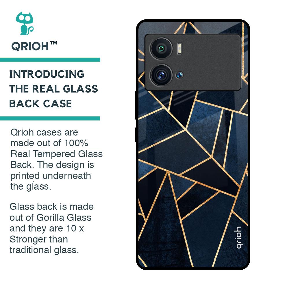 Abstract Tiles Glass Case for iQOO 9 Pro