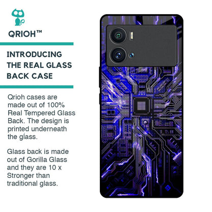 Techno Color Pattern Glass Case For iQOO 9 Pro