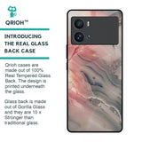 Pink And Grey Marble Glass Case For iQOO 9 Pro