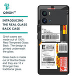 Cool Barcode Label Glass Case For iQOO 9 Pro