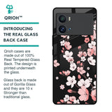 Black Cherry Blossom Glass Case for iQOO 9 Pro