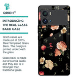 Black Spring Floral Glass Case for iQOO 9 Pro