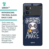 Struggling Panda Glass Case for iQOO 9 Pro
