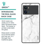 Modern White Marble Glass Case for iQOO 9 Pro