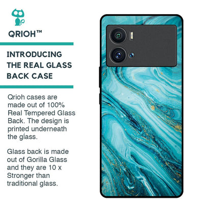Ocean Marble Glass Case for iQOO 9 Pro