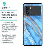 Vibrant Blue Marble Glass Case for iQOO 9 Pro