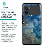 Blue Cool Marble Glass Case for iQOO 9 Pro