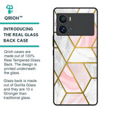 Geometrical Marble Glass Case for iQOO 9 Pro
