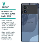 Navy Blue Ombre Glass Case for iQOO 9 Pro