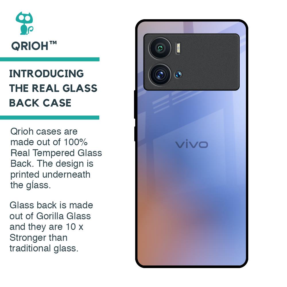Blue Aura Glass Case for iQOO 9 Pro