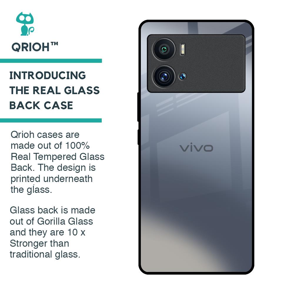 Space Grey Gradient Glass Case for iQOO 9 Pro