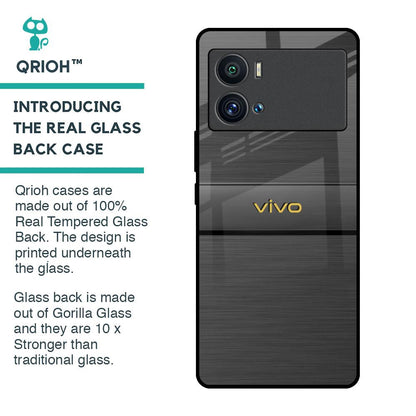Grey Metallic Glass Case For iQOO 9 Pro