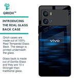 Blue Rough Abstract Glass Case for iQOO 9 Pro