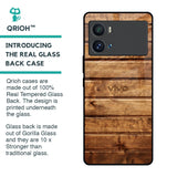 Wooden Planks Glass Case for iQOO 9 Pro