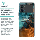 Golden Splash Glass Case for iQOO 9 Pro