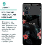 Tropical Art Flower Glass Case for iQOO 9 Pro