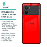 Blood Red Glass Case for iQOO 9 Pro