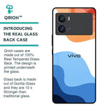 Wavy Color Pattern Glass Case for iQOO 9 Pro