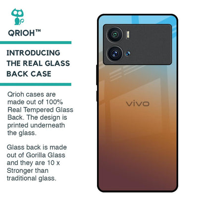 Rich Brown Glass Case for iQOO 9 Pro