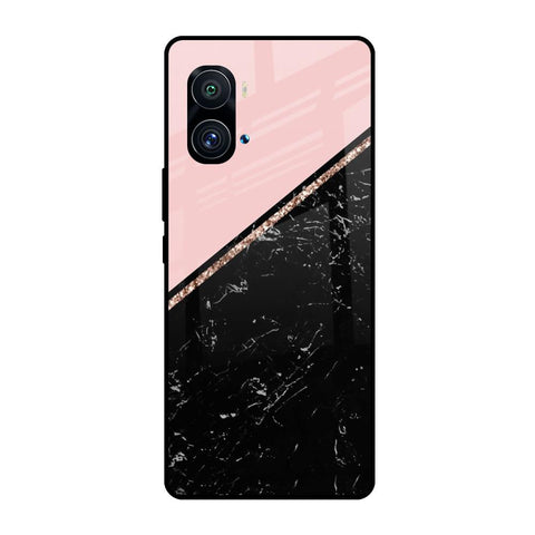 Marble Texture Pink iQOO 9 Pro Glass Cases & Covers Online
