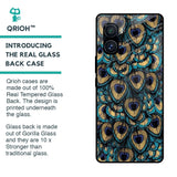 Peacock Feathers Glass case for iQOO 9 Pro