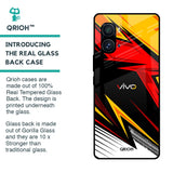 Race Jersey Pattern Glass Case For iQOO 9 Pro