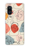 Abstract Faces iQOO 9 Pro Back Cover