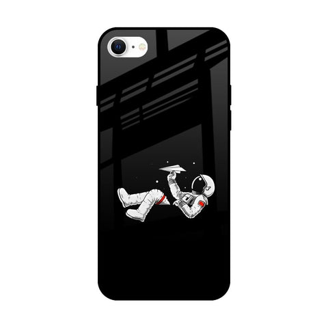 Space Traveller iPhone SE 2022 Glass Back Cover Online