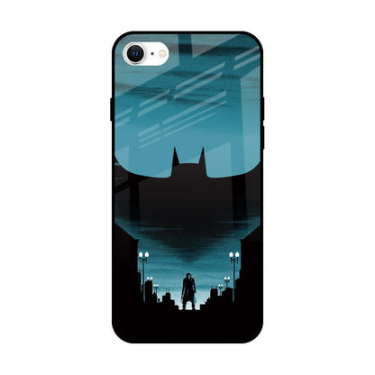 Cyan Bat iPhone SE 2022 Glass Back Cover Online